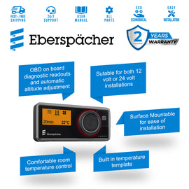 Eberspacher Espar Airtronic M2 D4 L Diesel Heater 13650 BTU Automatic High Altitude Mode Kit